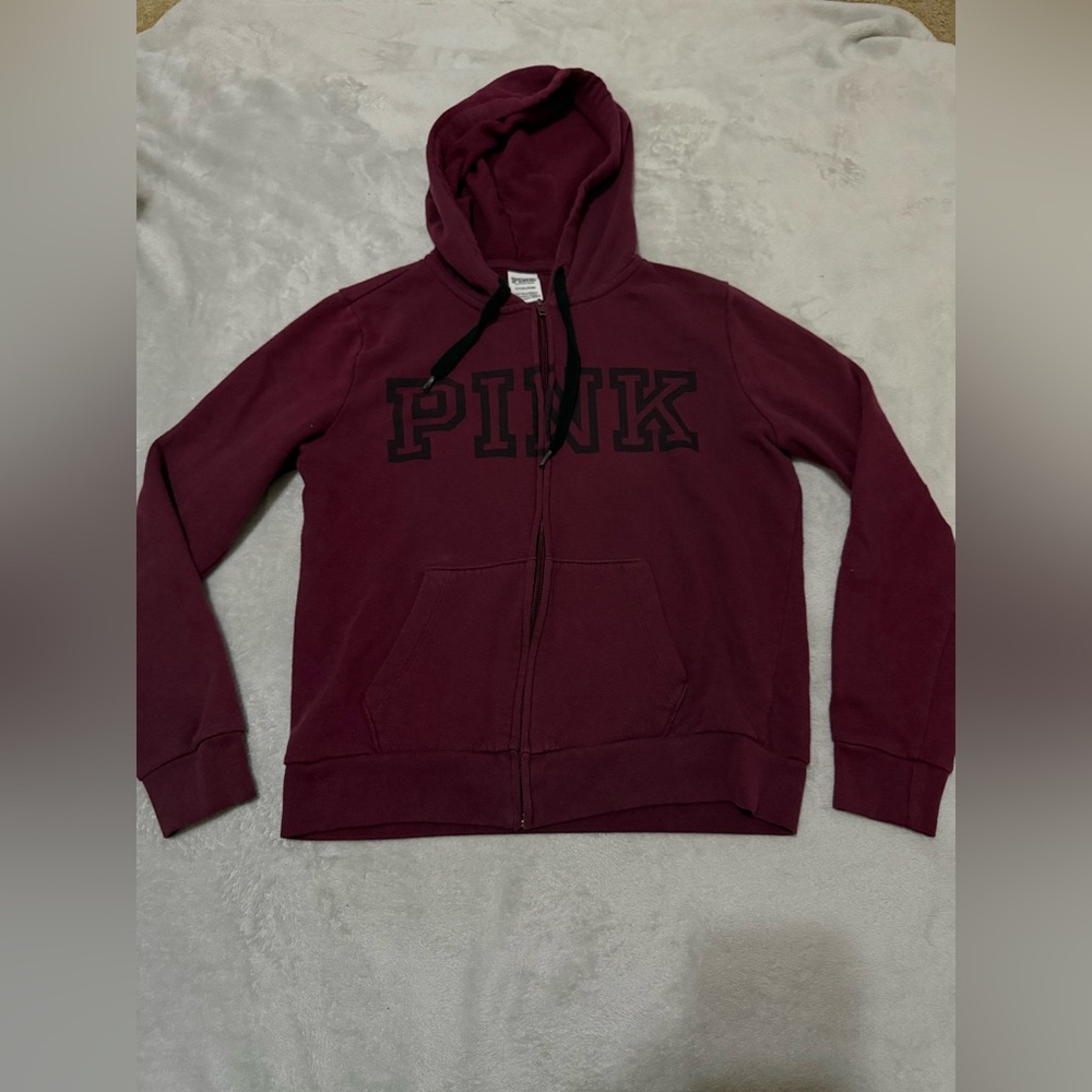 PINK Victoria's Secret Burgundy Hoodie